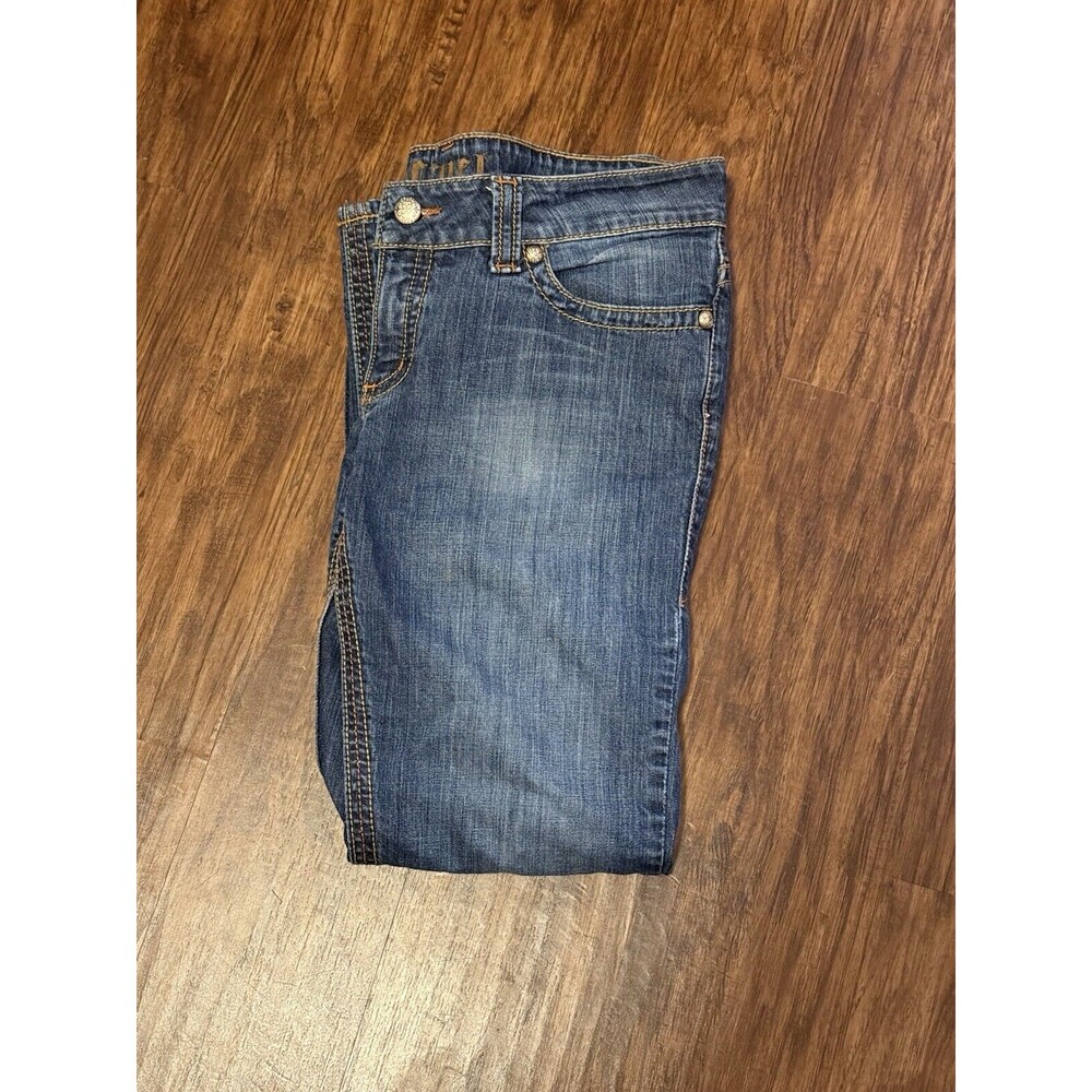 Cruel Jeans Camryn Camo Size 11 Length 28 Low Rise Western Bootcut